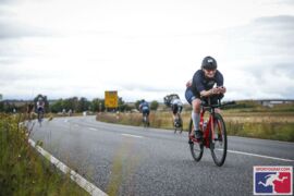 Sichtlich Spaß auf der Radstrecke