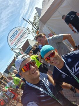 Oli und Markus nach dem Rennen in Texel