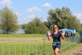 Tanja hat sichtlich Freude! 