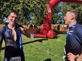 Pascal und Stefan direkt nach dem Rennen