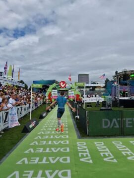 Florian im Zielkanal.......